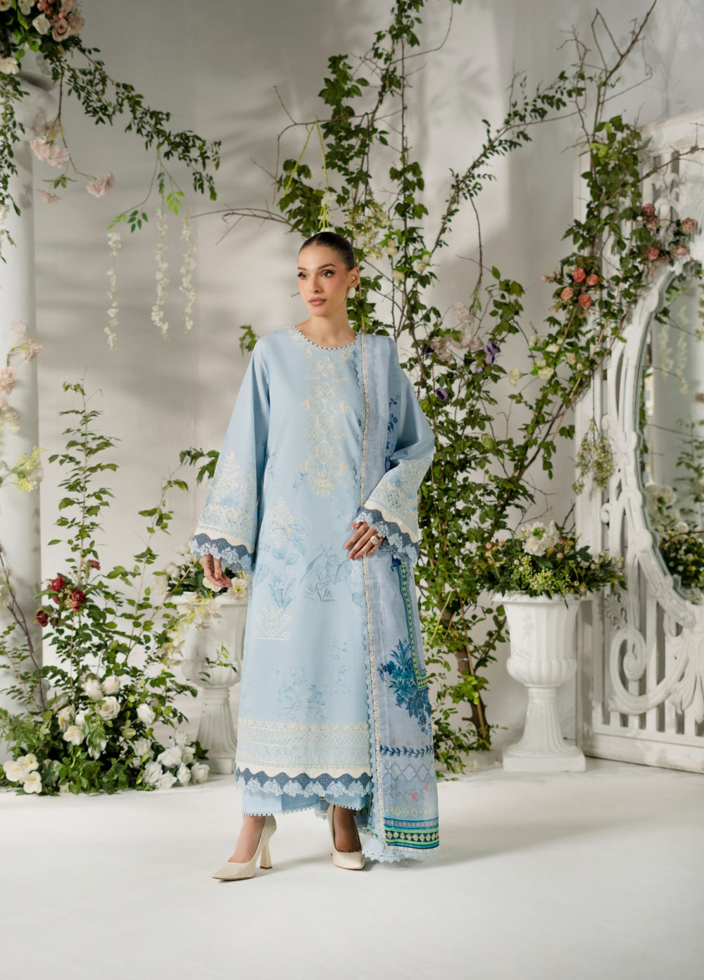 Atiya Irfan Women RTW Embroidered Lawn 3 Piece Suit AT-06 - Summer Collection