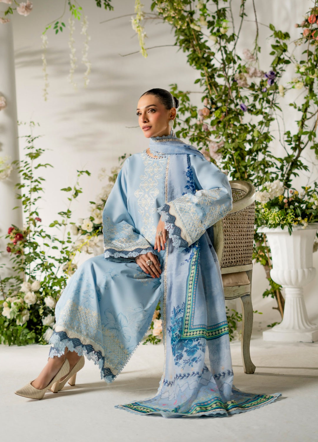 Atiya Irfan Women RTW Embroidered Lawn 3 Piece Suit AT-06 - Summer Collection
