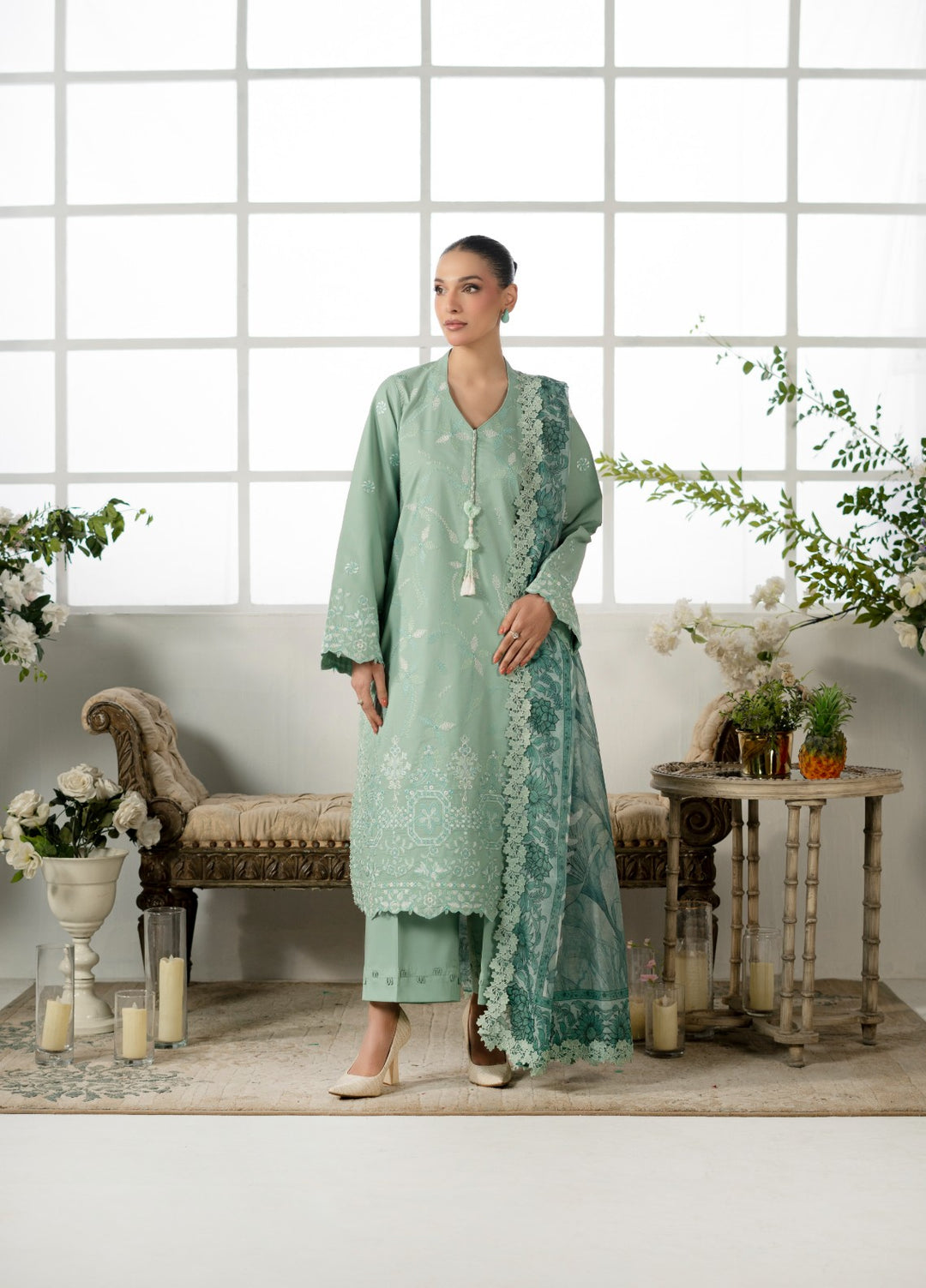 Atiya Irfan Women RTW Embroidered Lawn 3 Piece Suit AT-07 - Summer Collection