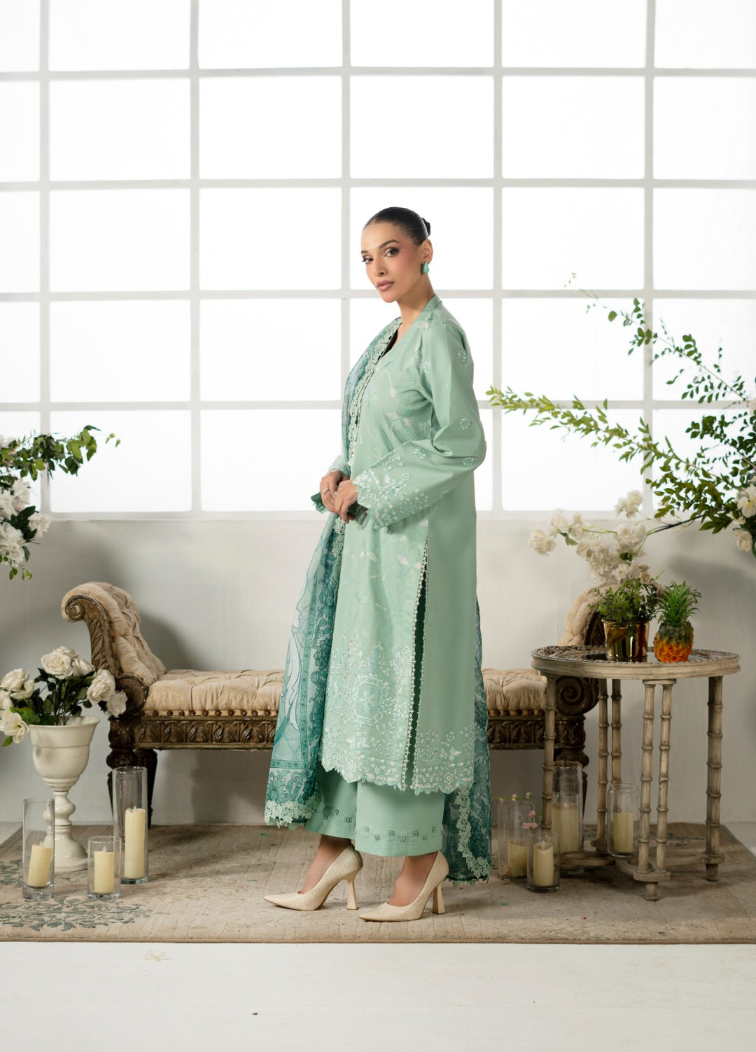 Atiya Irfan Women RTW Embroidered Lawn 3 Piece Suit AT-07 - Summer Collection