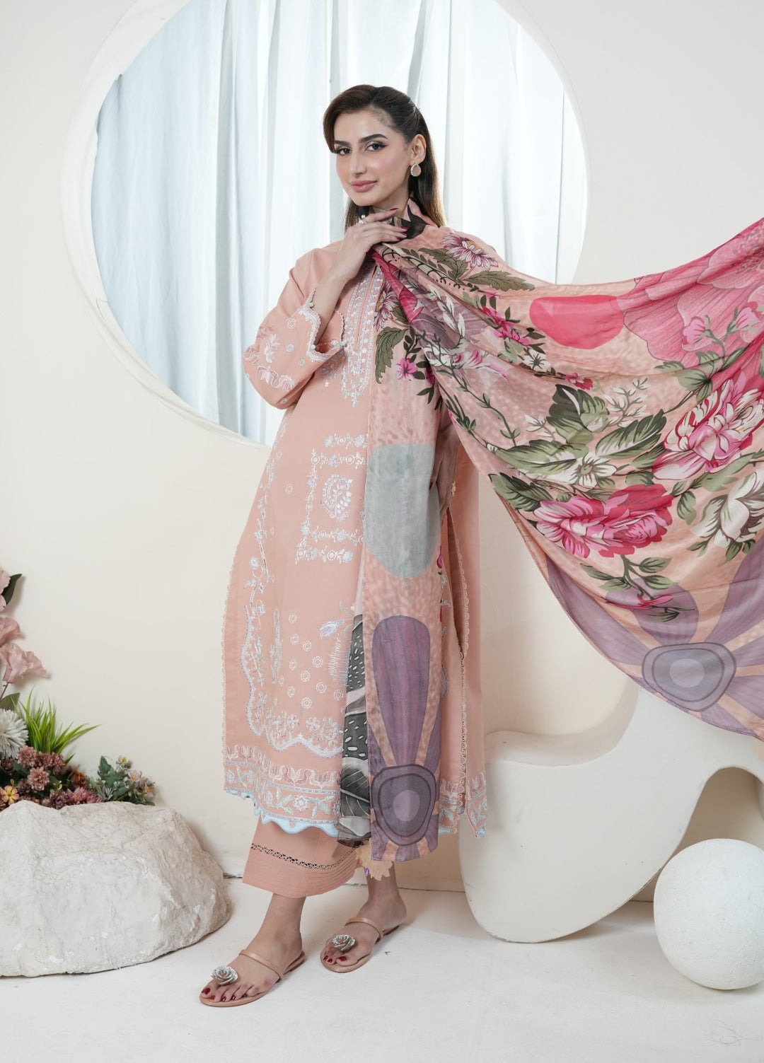 Atiya Irfan Women RTW Embroidered Lawn 3 Piece Suit AT-10 - Summer Collection