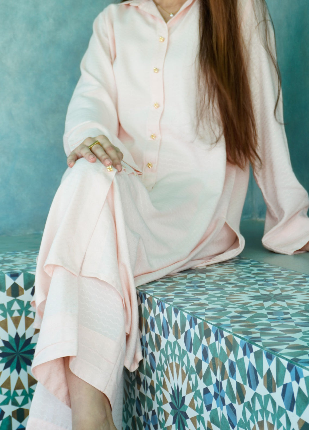 Work Essentials by Deck Up RTW Textured Linen 2 Piece Powder Pink - Casual Collection