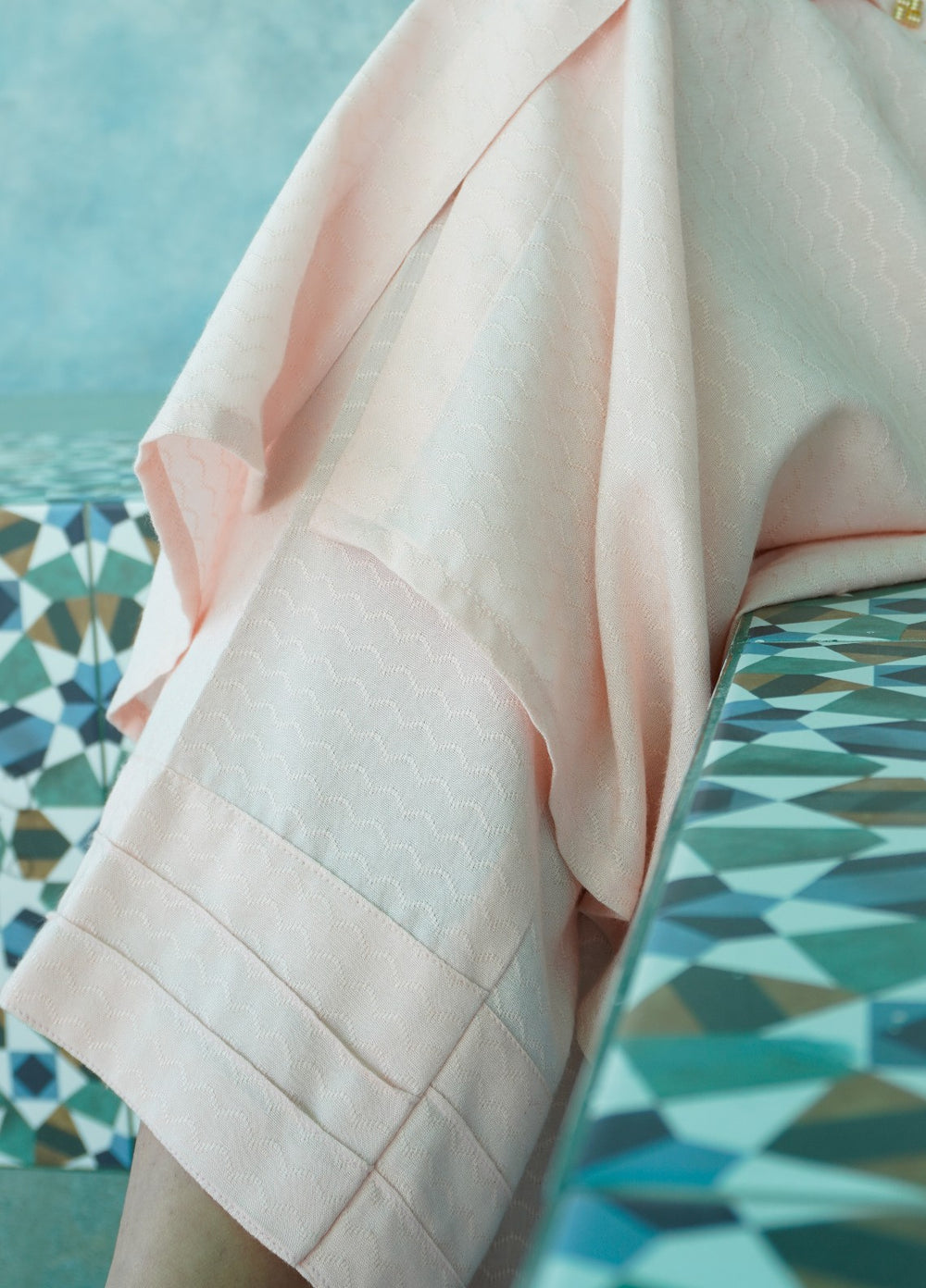 Work Essentials by Deck Up RTW Textured Linen 2 Piece Powder Pink - Casual Collection