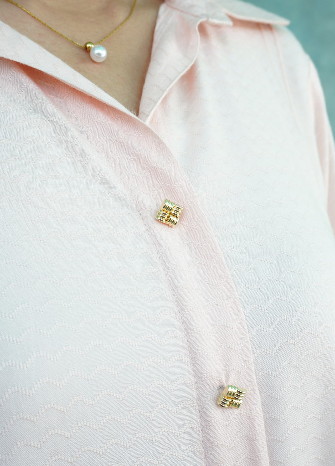 Work Essentials by Deck Up RTW Textured Linen 2 Piece Powder Pink - Casual Collection