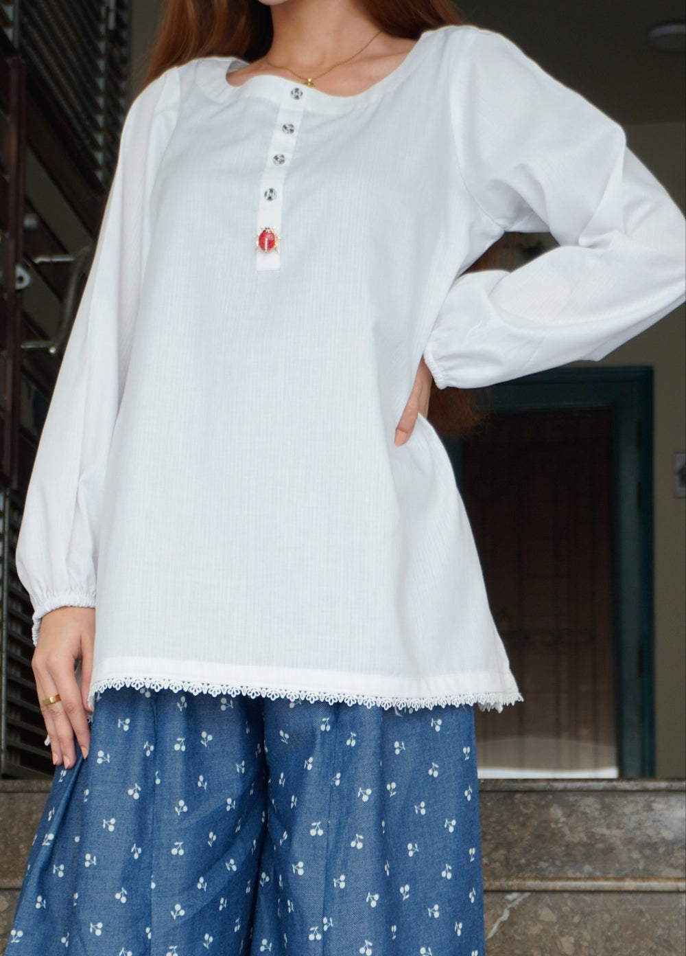 Work Essentials by Deck Up RTW Textured Cotton 2 Piece Cherry On Top - Casual Collection