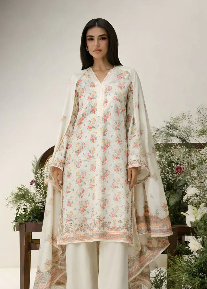 Ayla Studio RTW Printed Premium Lawn Jacquard 3 Piece Gul-e-Narma - Eid Collection