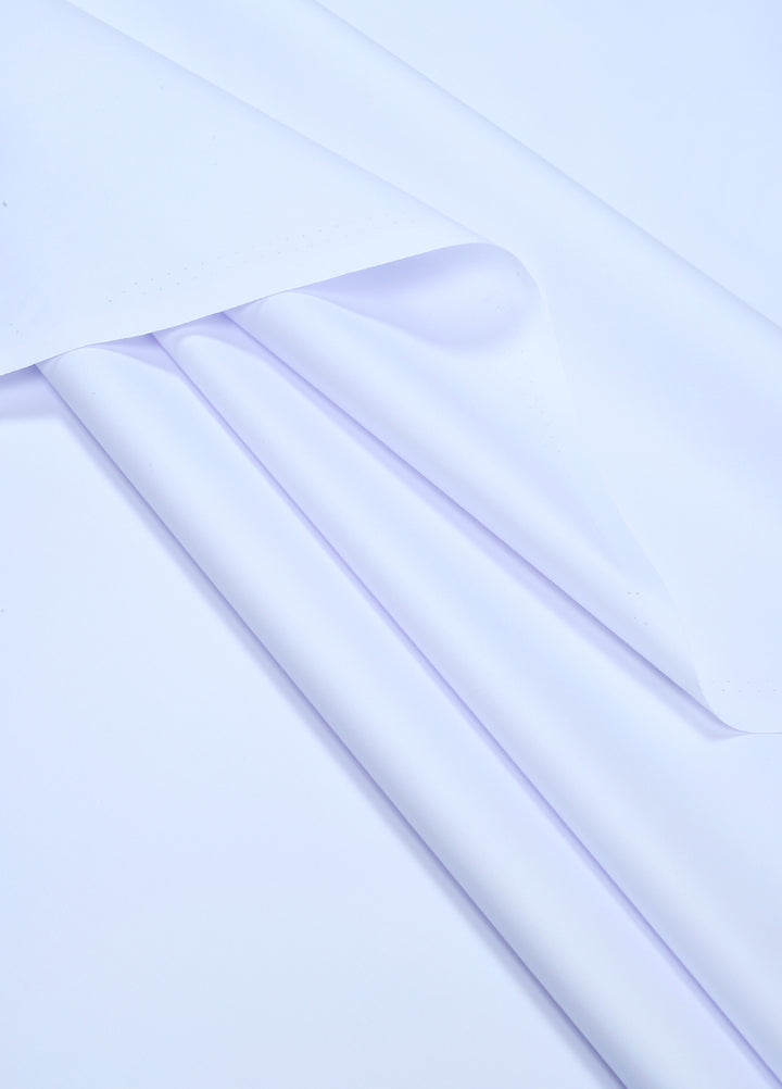 Mizaaj by Fabrich Unstitched Cotton Latha Solids 2 Piece White ML-027 - Summer Collection