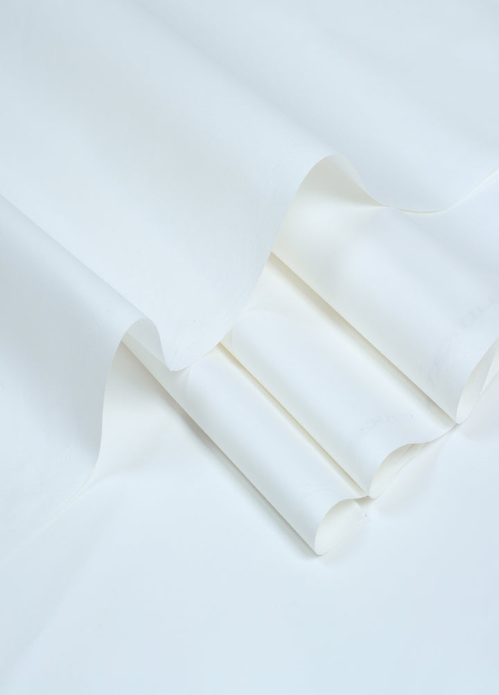 Mizaaj by Fabrich Unstitched Cotton Latha Solids 2 Piece Off White ML-028 - Summer Collection