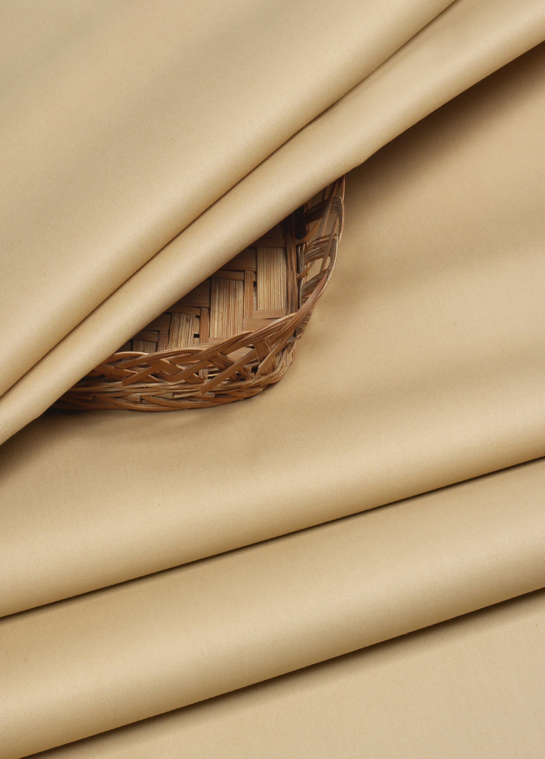 Mizaaj by Fabrich Unstitched Cotton Latha Solids 2 Piece Wheat-Orange ML-033 - Summer Collection