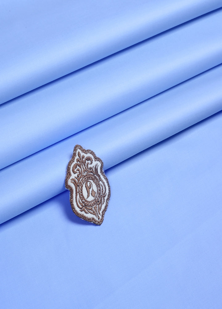 Mizaaj by Fabrich Unstitched Cotton Latha Solids 2 Piece Sky Blue ML-035 - Summer Collection