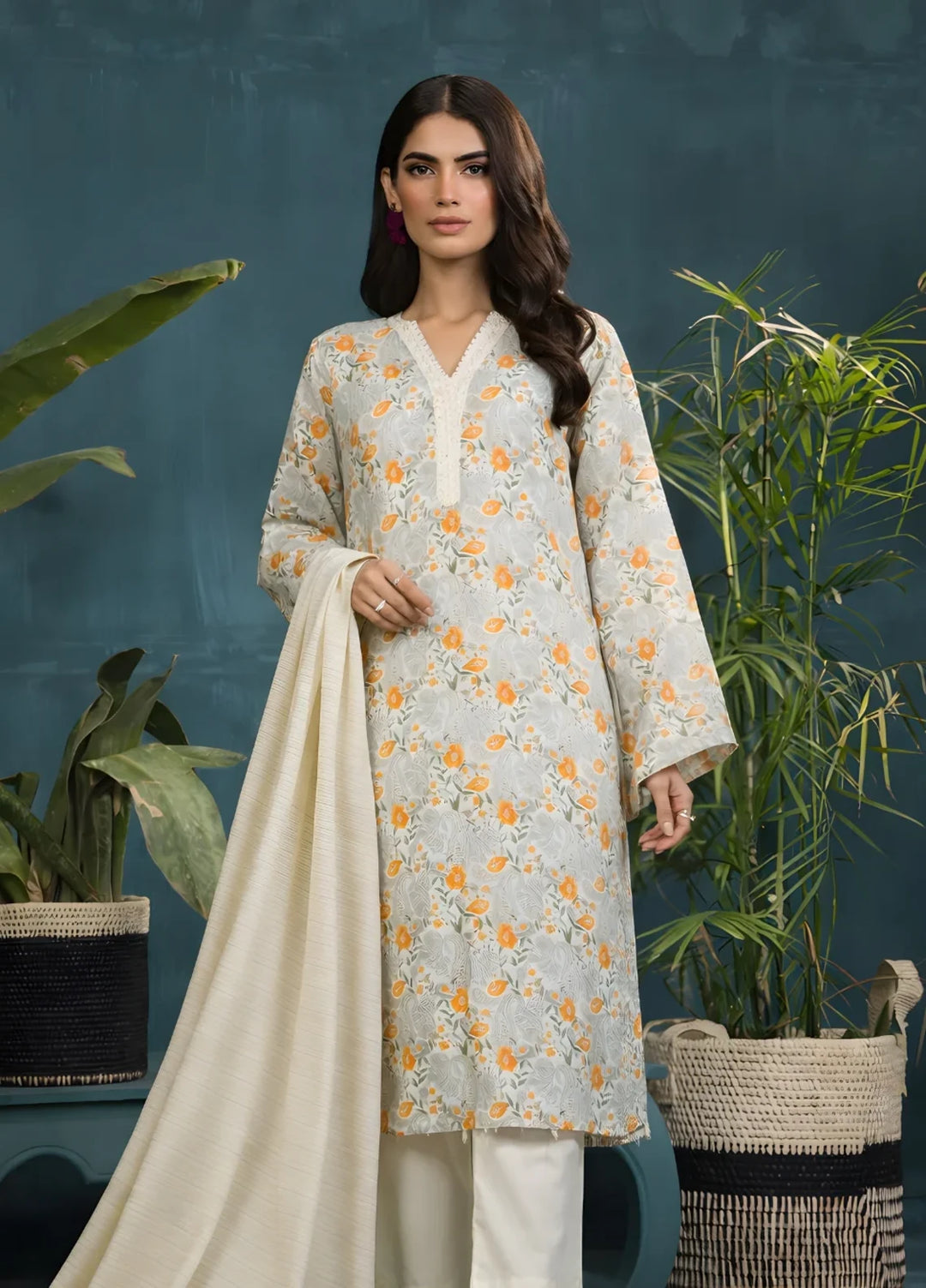 Ayla Studio RTW Printed Premium Lawn 3 Piece Sunehri Subah - Casual Collection
