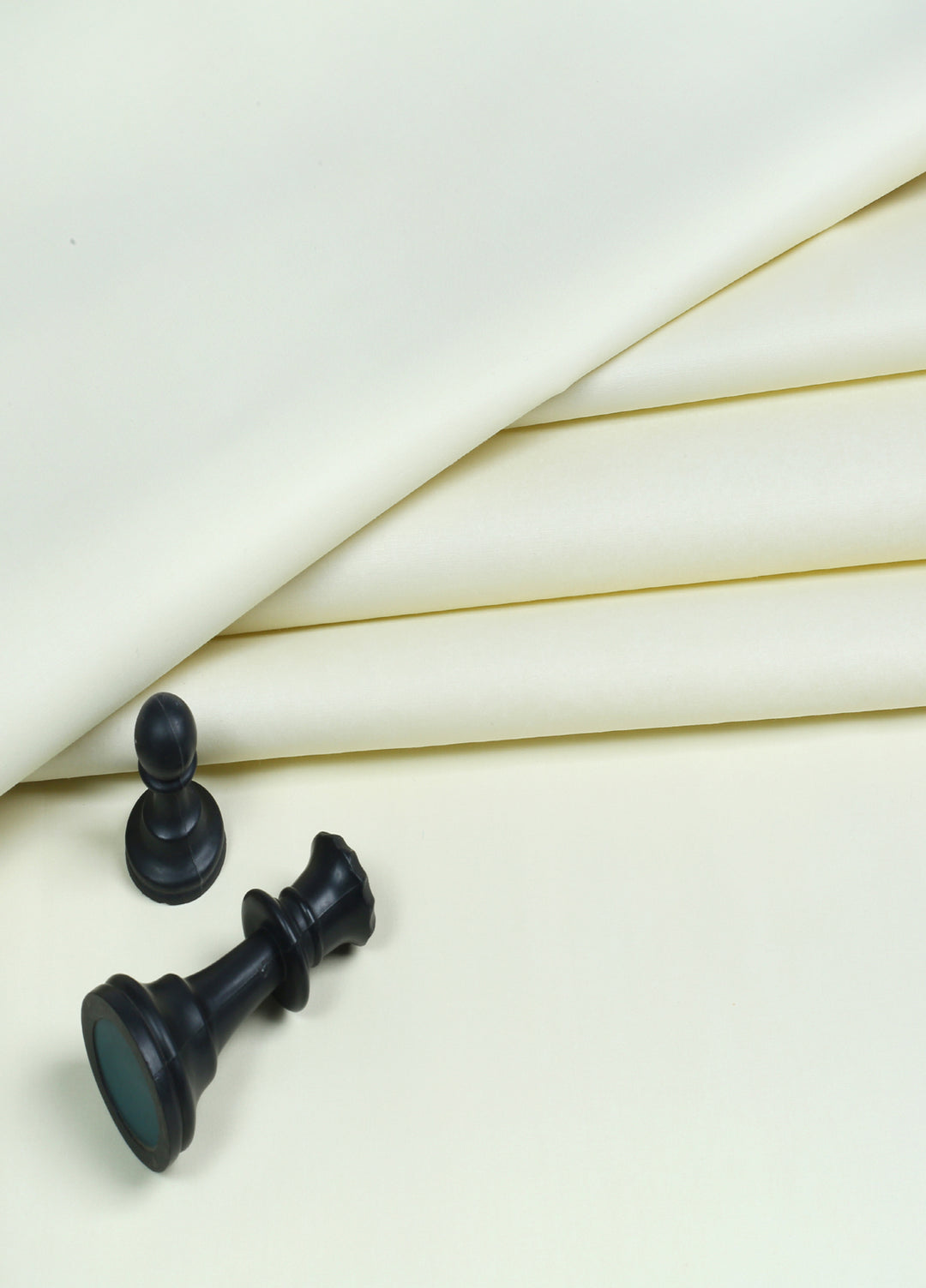 Mizaaj by Fabrich Unstitched Cotton Latha Solids 2 Piece Cream ML-036 - Summer Collection