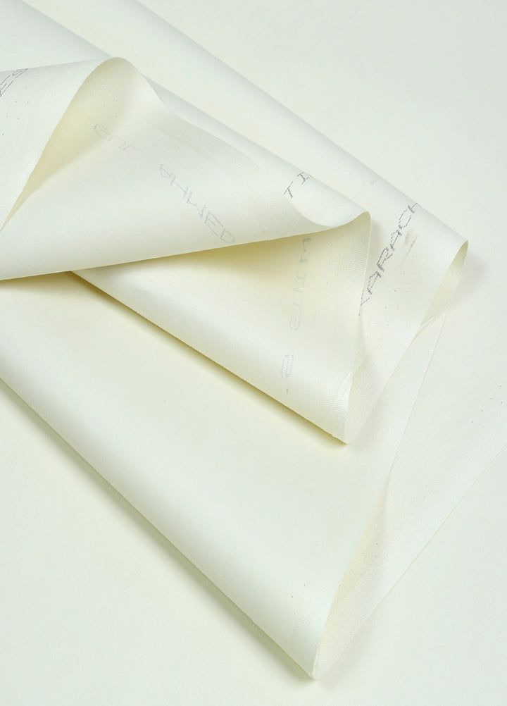 Mizaaj by Fabrich Unstitched Cotton Latha Solids 2 Piece Cream ML-036 - Summer Collection