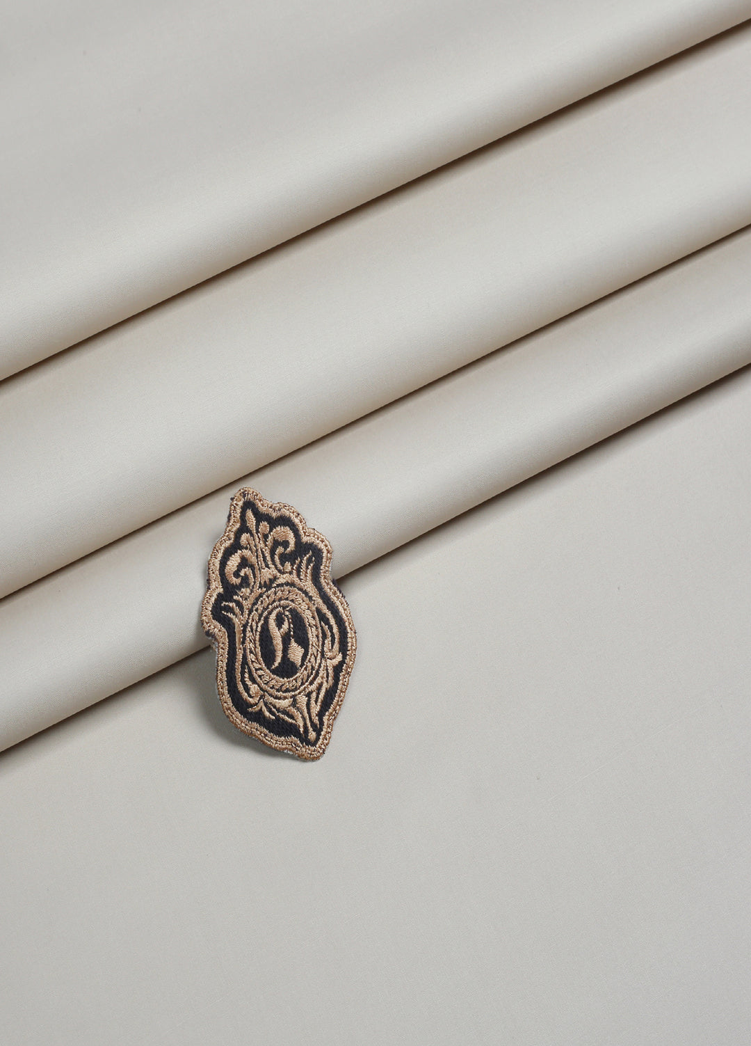 Mizaaj by Fabrich Unstitched Cotton Latha Solids 2 Piece Sand ML-037 - Summer Collection