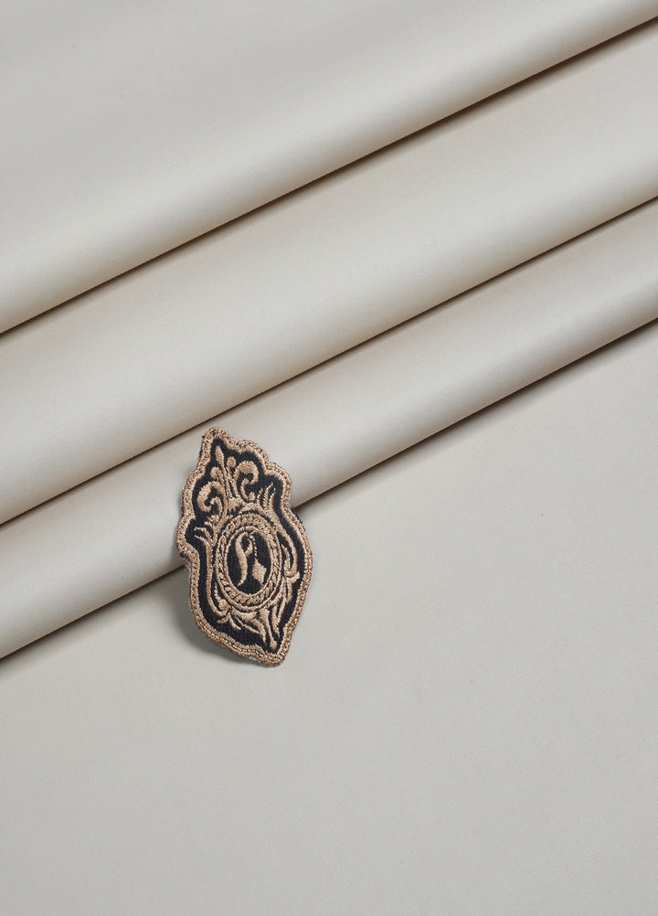 Mizaaj by Fabrich Unstitched Cotton Latha Solids 2 Piece Sand ML-037 - Summer Collection