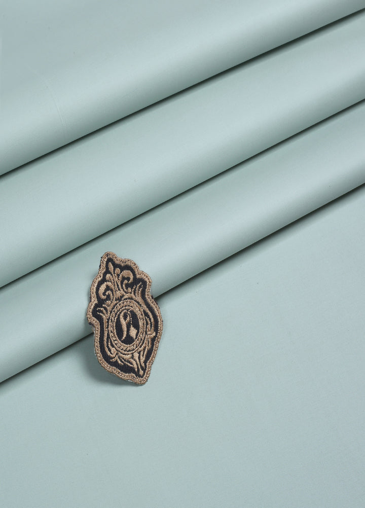 Mizaaj by Fabrich Unstitched Cotton Latha Solids 2 Piece Sage ML-038 - Summer Collection