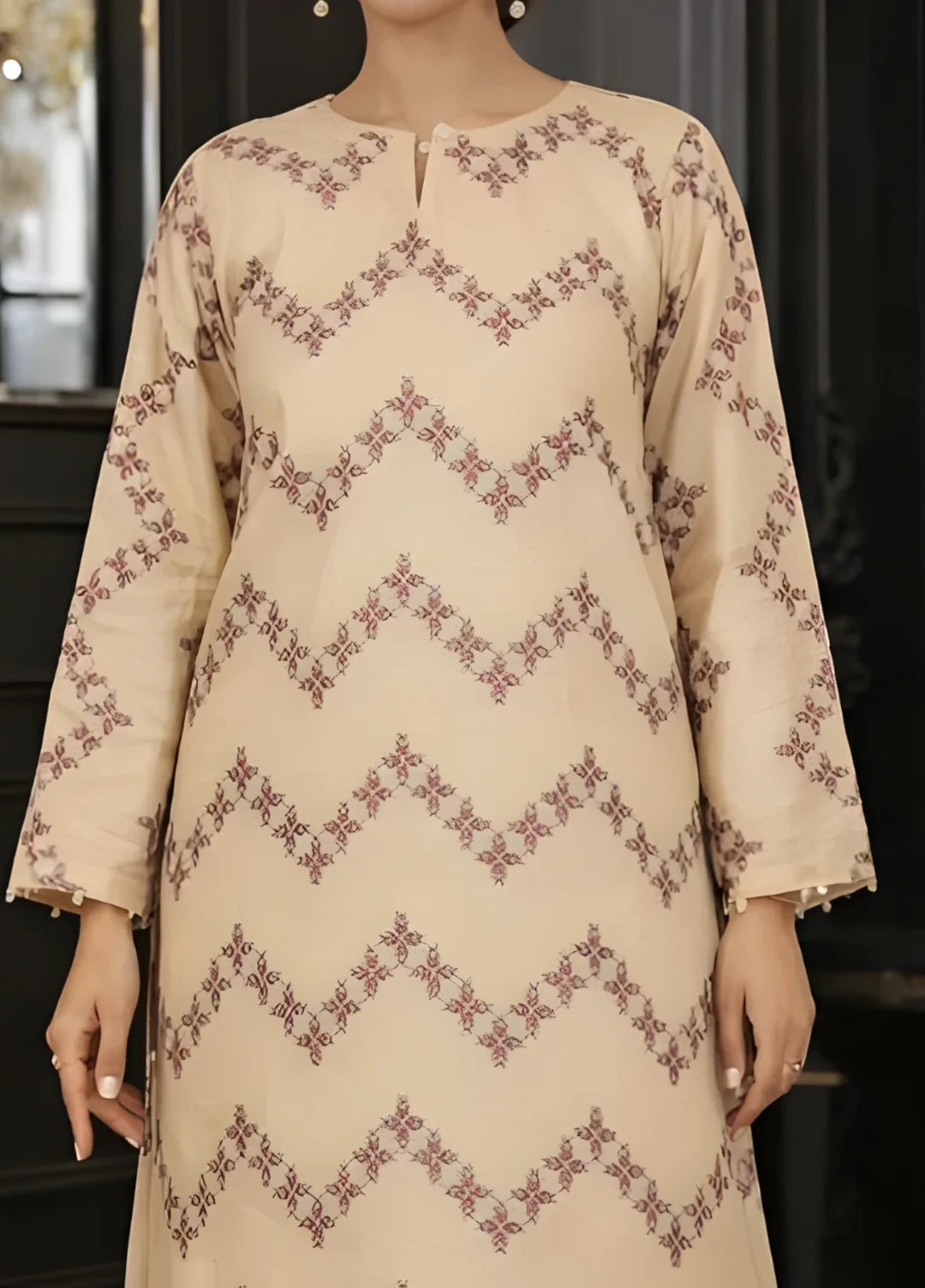 Ayla Studio RTW Printed Premium Dobby Woven 2 Piece Sahar Lines - Casual Collection