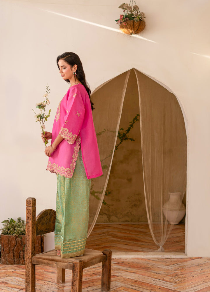 Madiha Gohar Women RTW Embroidered Shimmer Chiffon 2 Piece Suit GULRANG - Festive Collection