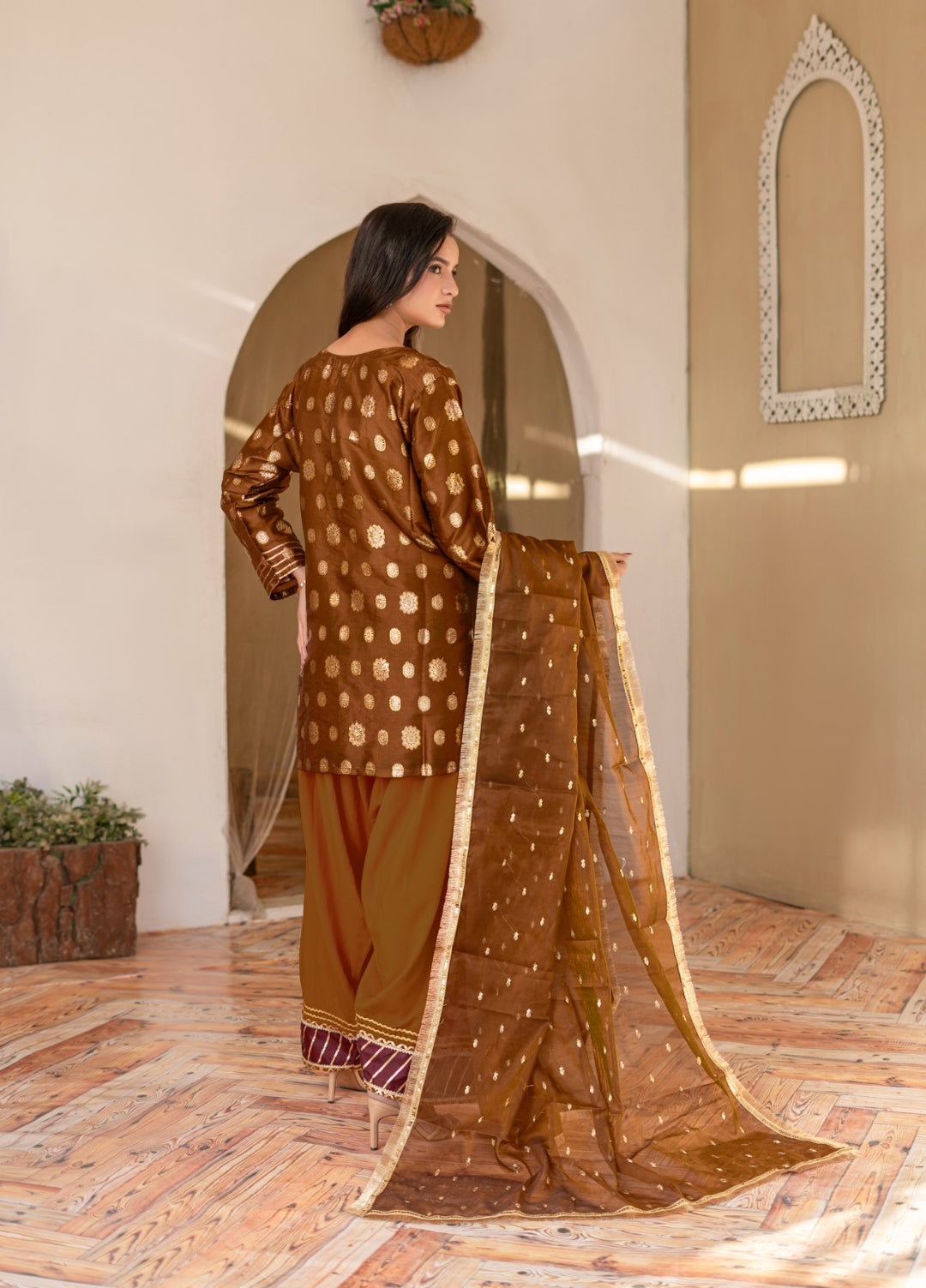 Madiha Gohar Women RTW Printed Banarsi 3 Piece Suit MEHRAAB - Festive Collection