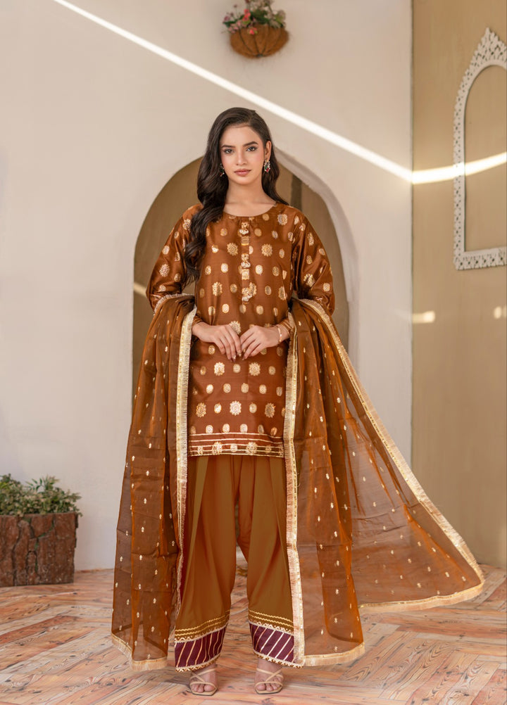 Madiha Gohar Women RTW Printed Banarsi 3 Piece Suit MEHRAAB - Festive Collection