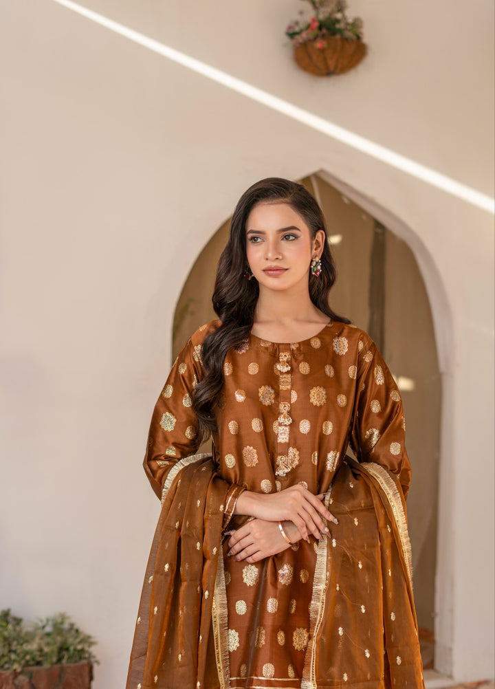 Madiha Gohar Women RTW Printed Banarsi 3 Piece Suit MEHRAAB - Festive Collection