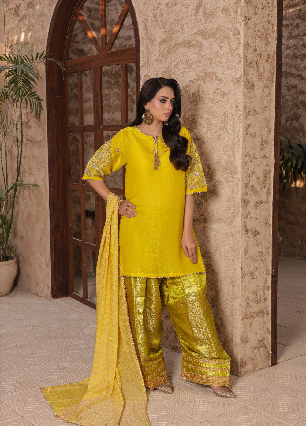 Madiha Gohar Women RTW Embroidered Chiffon 3 Piece Suit ZARMEEN - Festive Collection