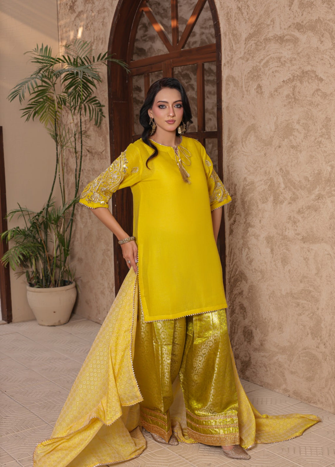 Madiha Gohar Women RTW Embroidered Chiffon 3 Piece Suit ZARMEEN - Festive Collection
