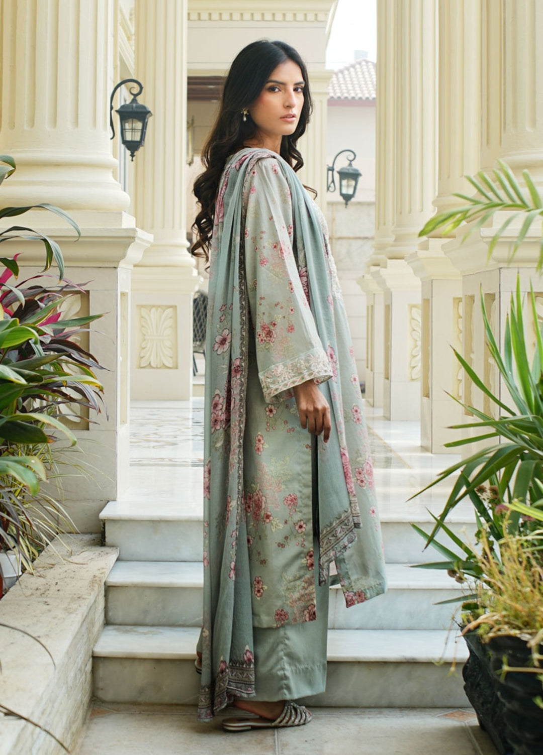 Zyna Unstitched Embroidered Lawn 3 Piece MIRA - Summer Collection