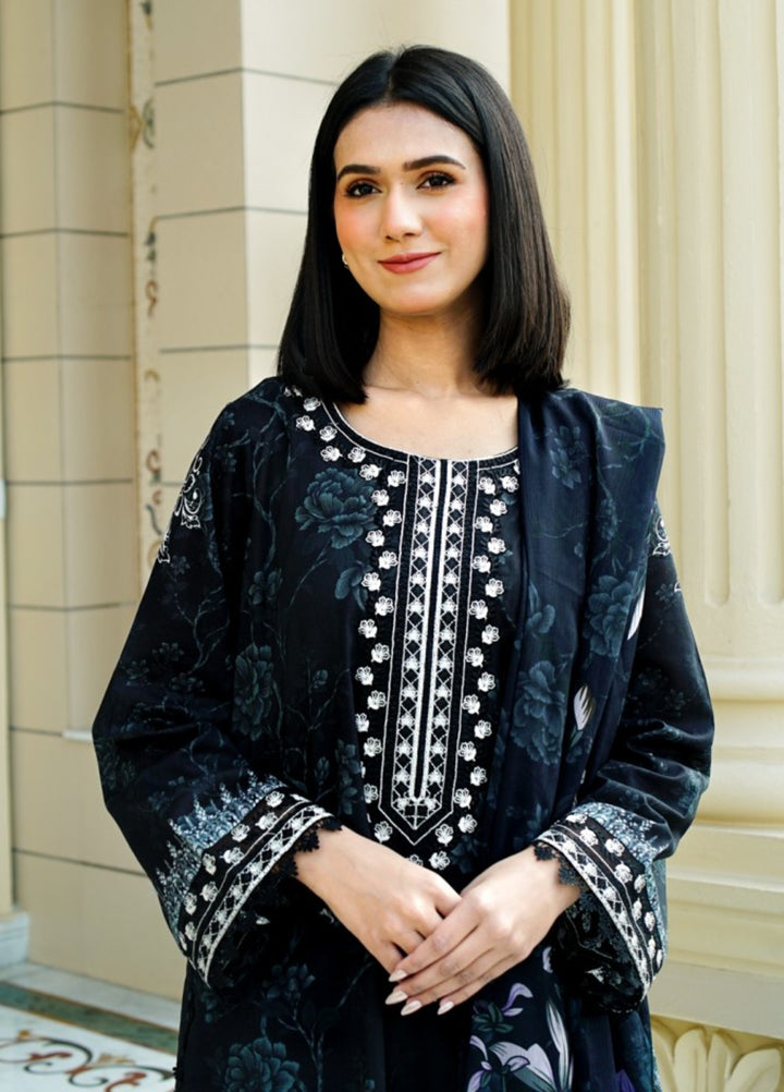 Zyna Unstitched Embroidered Lawn 3 Piece RIVA - Summer Collection