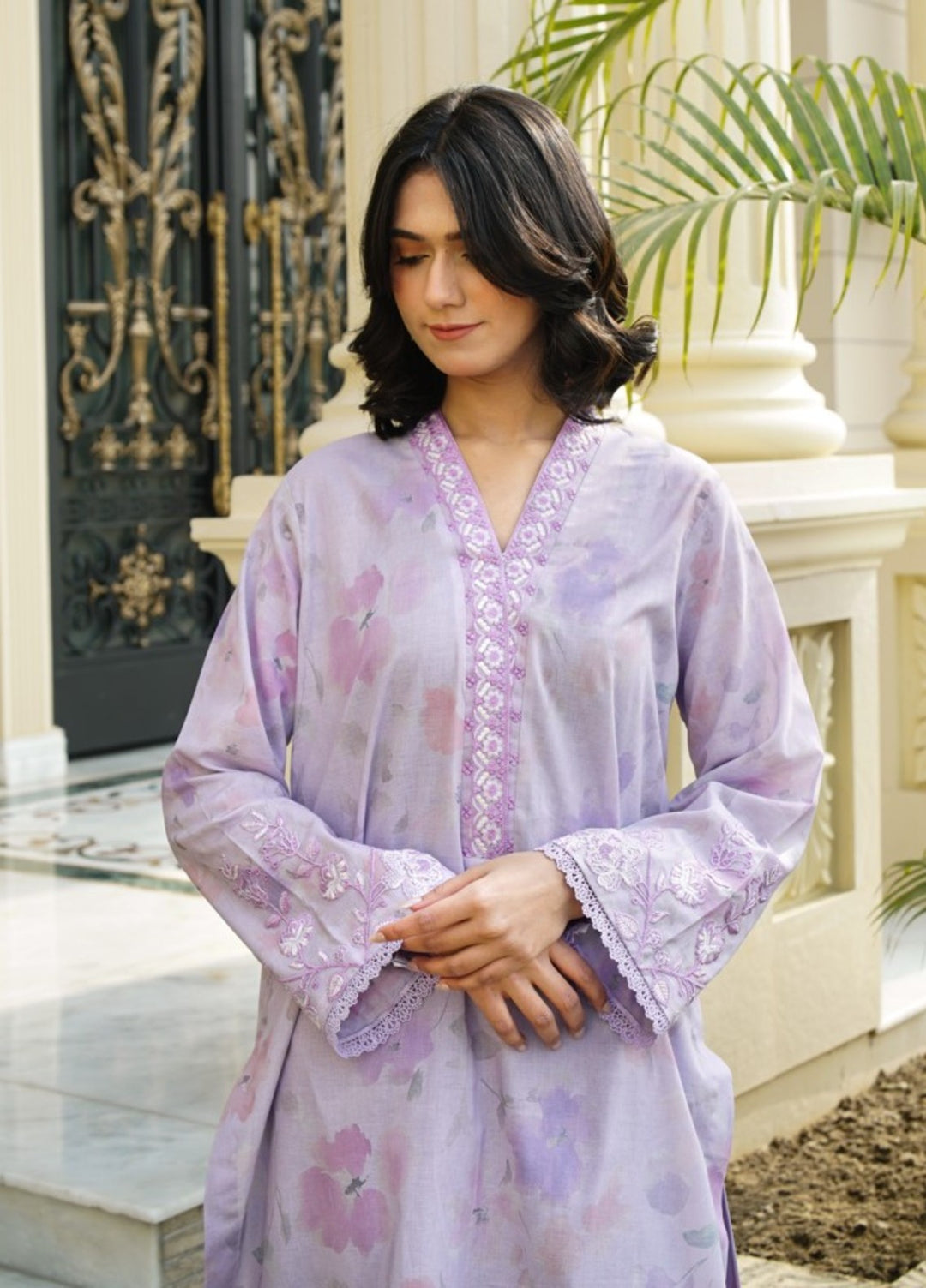 Zyna Unstitched Embroidered Lawn 3 Piece ELINA - Summer Collection