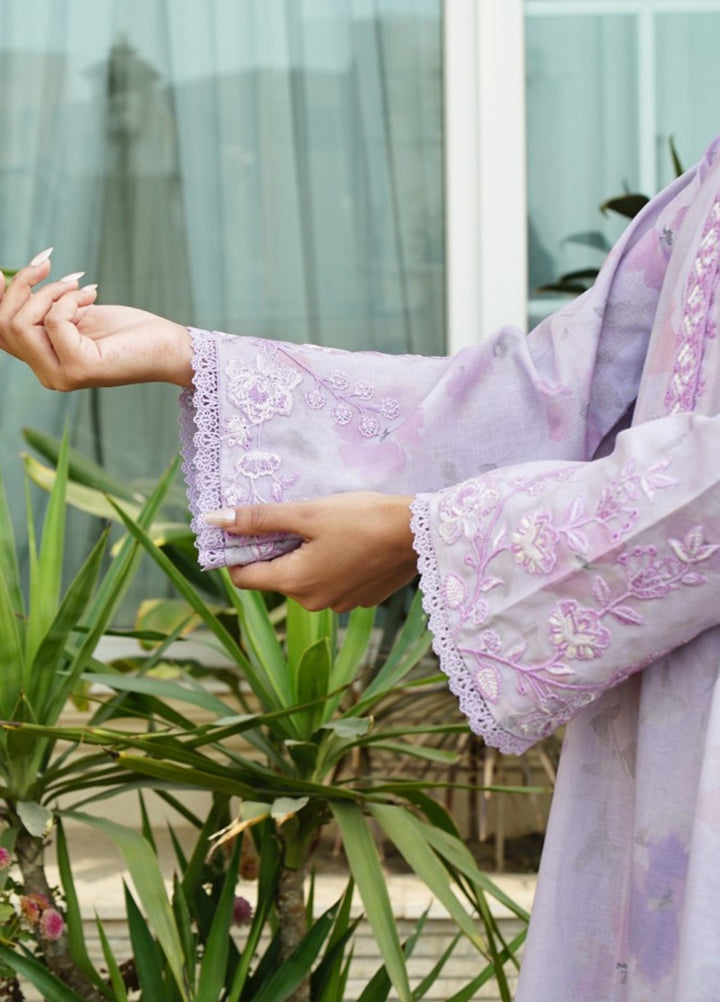 Zyna Unstitched Embroidered Lawn 3 Piece ELINA - Summer Collection