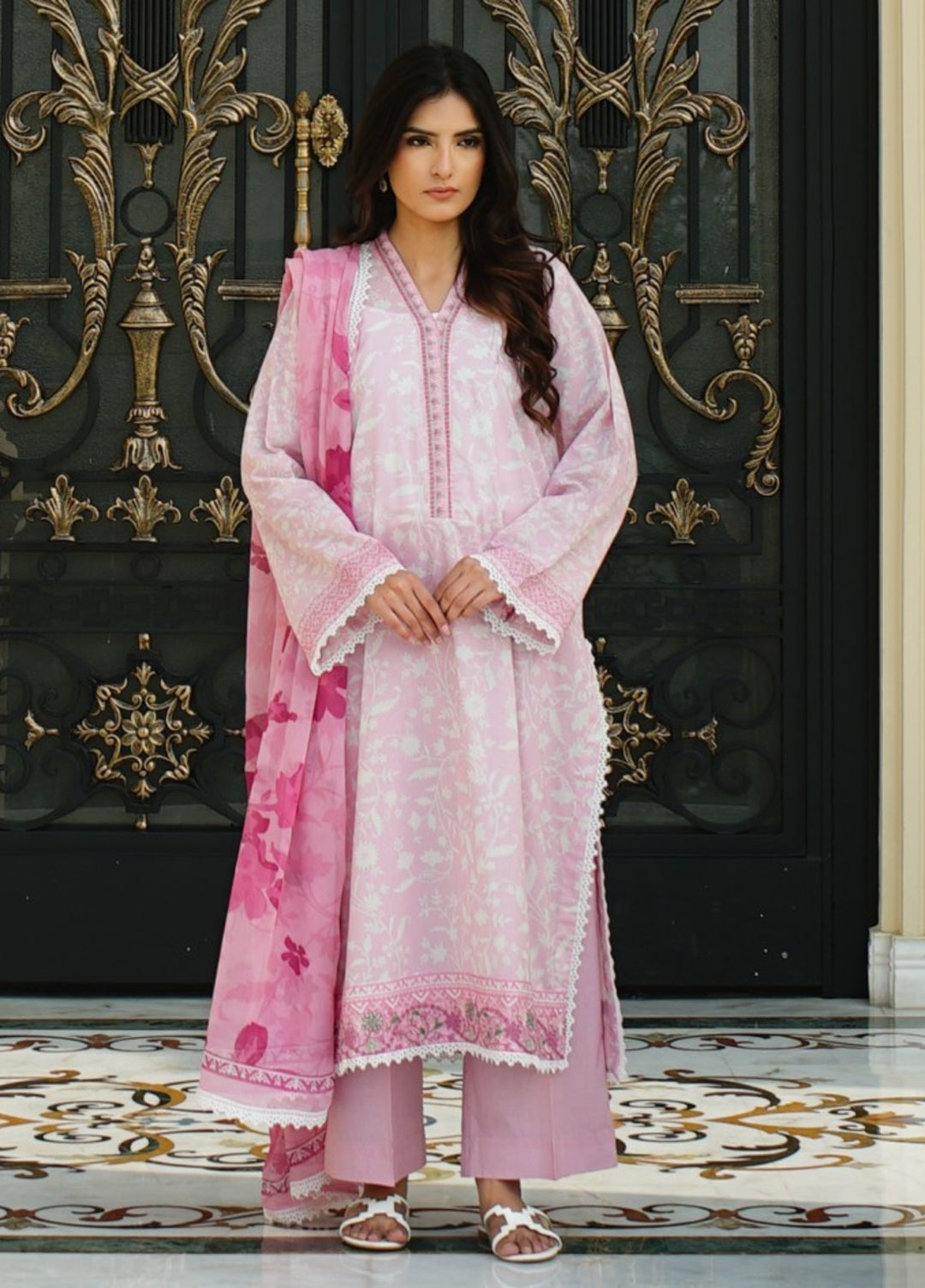 Zyna Unstitched Embroidered Lawn 3 Piece SERA - Summer Collection