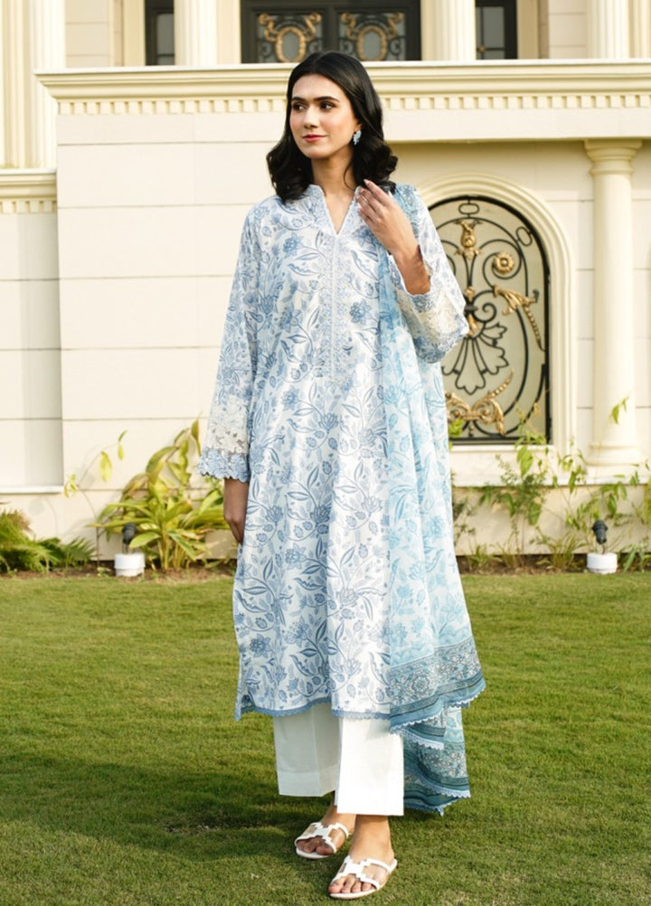 Zyna Unstitched Embroidered Lawn 3 Piece ARIYA - Summer Collection