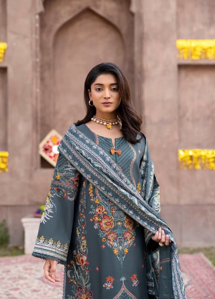 Mah e Noor by Tessa Women Embroidered Lawn 3 Piece Suit Royal Firdaus - Festive Collection