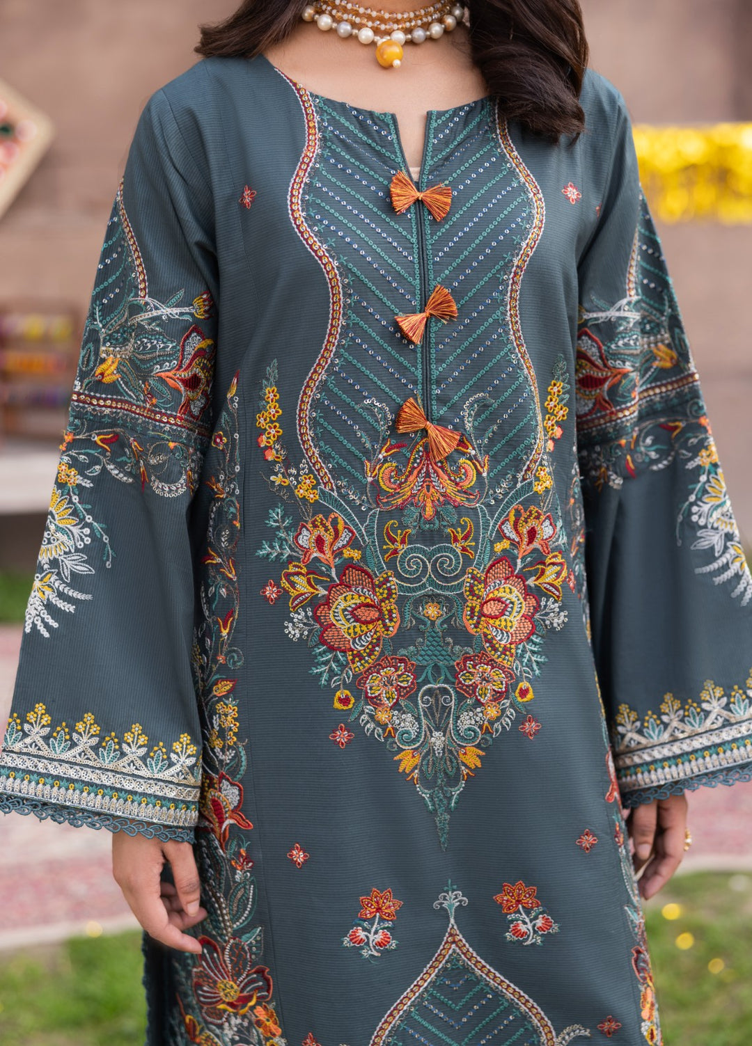 Mah e Noor by Tessa Women Embroidered Lawn 3 Piece Suit Royal Firdaus - Festive Collection
