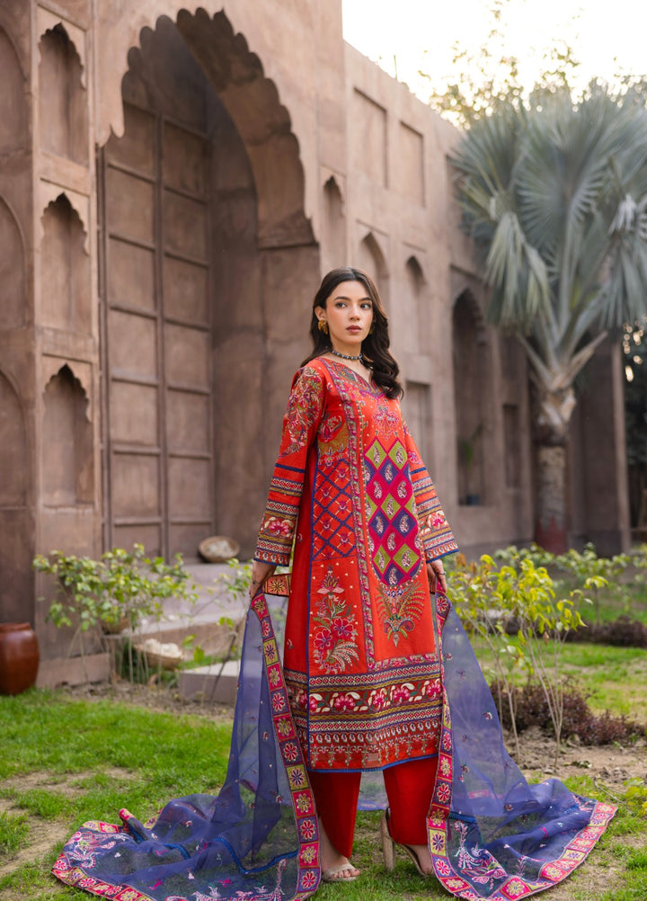 Mah e Noor by Tessa Women Embroidered Lawn 3 Piece Suit Nauratan Noor - Festive Collection