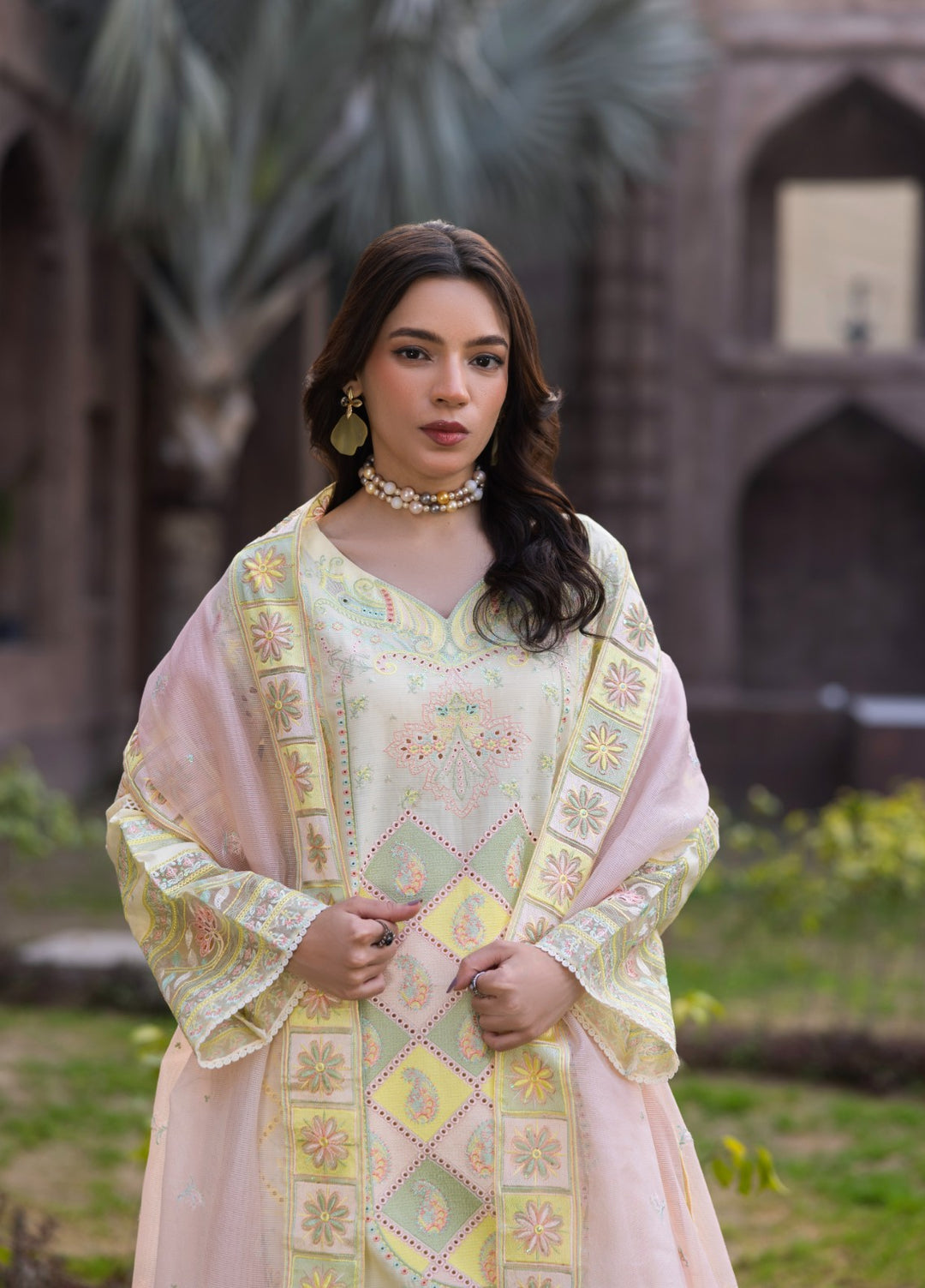 Mah e Noor by Tessa Women Embroidered Lawn 3 Piece Suit Gul e Rooh - Festive Collection