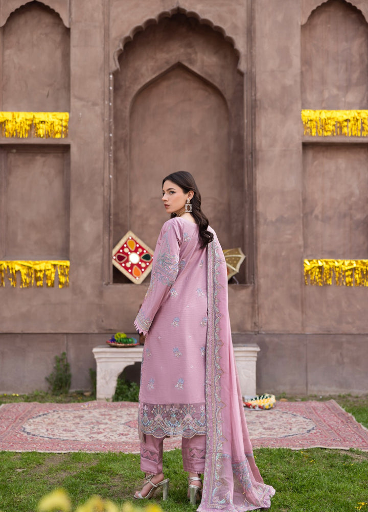 Mah e Noor by Tessa Women Embroidered Lawn 3 Piece Suit Blush Royale - Festive Collection