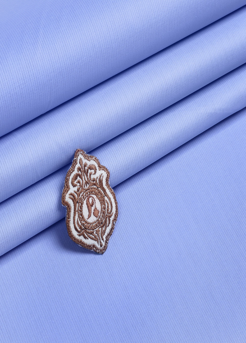 Zouq by Fabrich Mens Unstitched Textured Cotton 2 Piece Suit Aero-Blue - Summer Collection