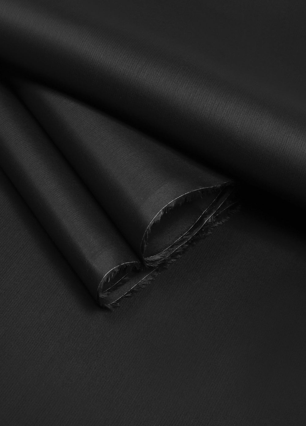 Zouq by Fabrich Mens Unstitched Textured Cotton 2 Piece Suit Black - Summer Collection