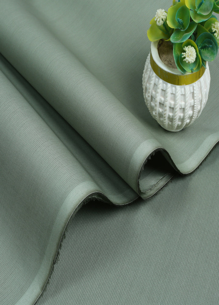 Zouq by Fabrich Mens Unstitched Textured Cotton 2 Piece Suit Sage - Summer Collection