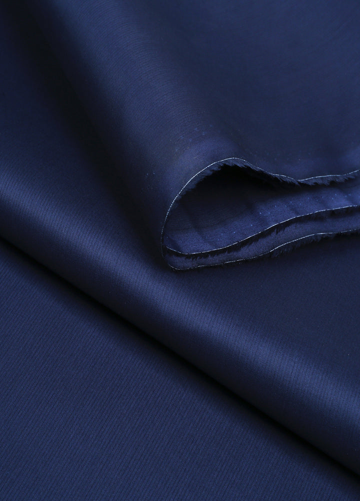 Zouq by Fabrich Mens Unstitched Textured Cotton 2 Piece Suit Navy - Summer Collection