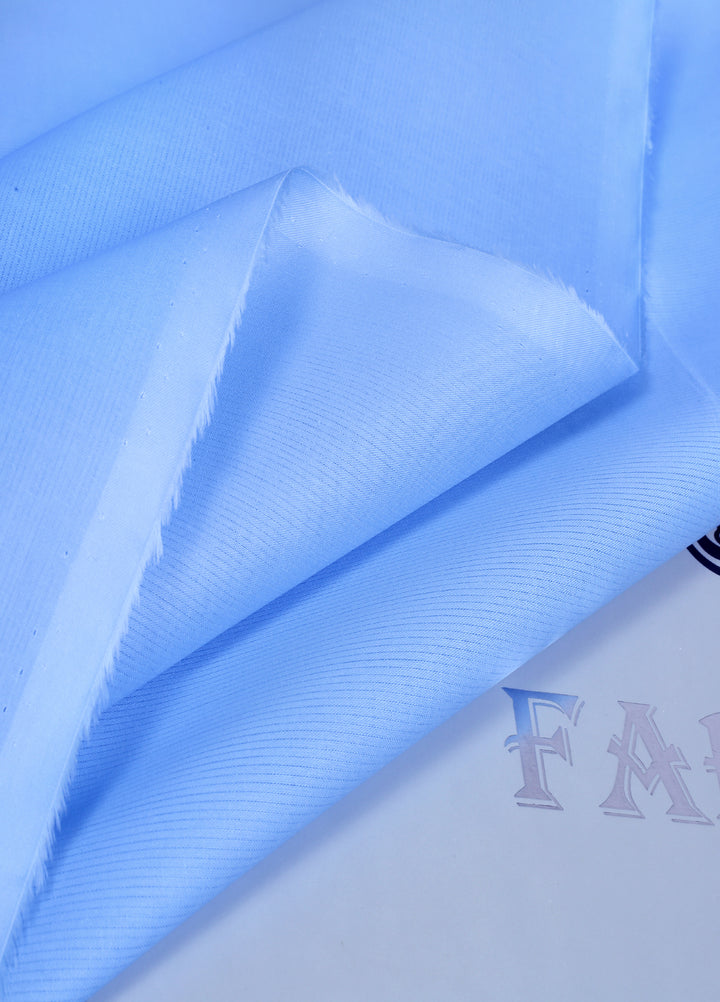 Zouq by Fabrich Mens Unstitched Textured Cotton 2 Piece Suit Sky - Summer Collection