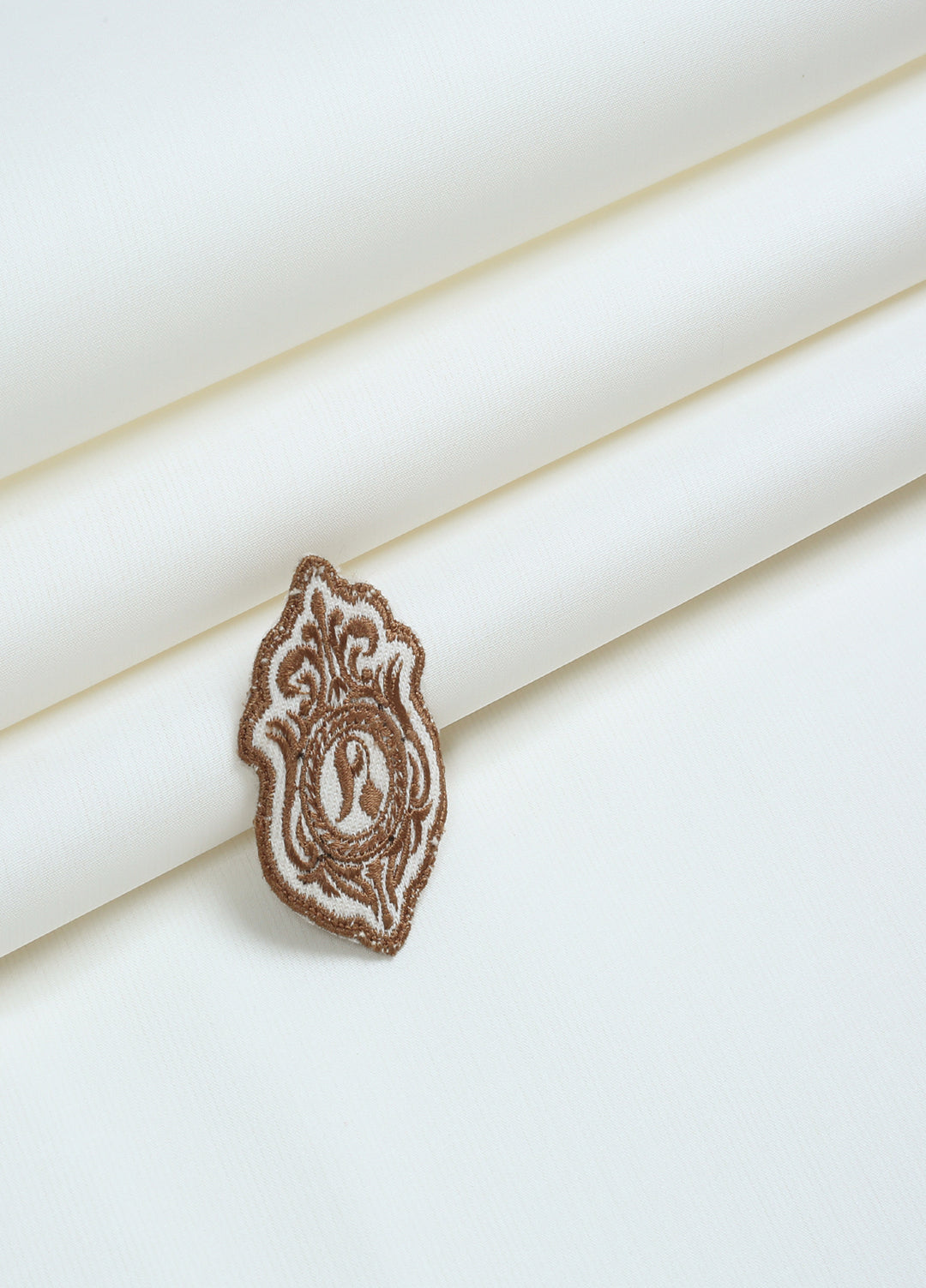 Zouq by Fabrich Mens Unstitched Textured Cotton 2 Piece Suit Offwhite - Summer Collection