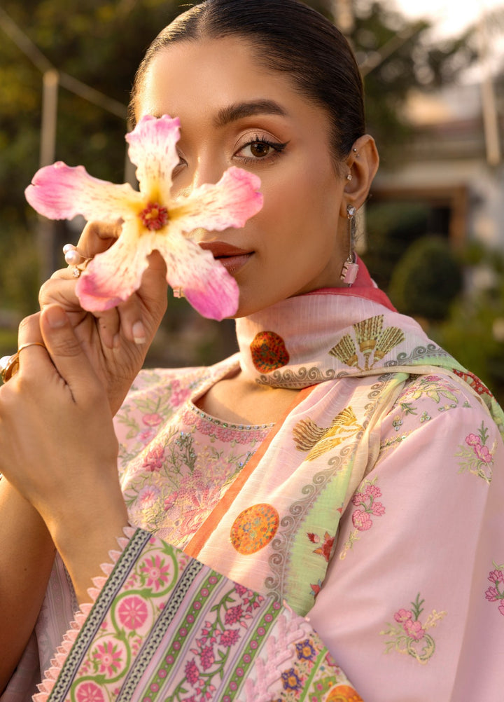 Tessa Women RTW Embroidered Lawn 3 Piece Suit Blush Bloom - Festive Collection