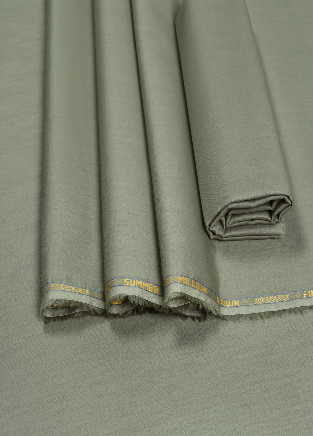 Million by Fabrich Unstitched Solids Cotton Lawn Kameez Shalwar Moss - Summer Collection