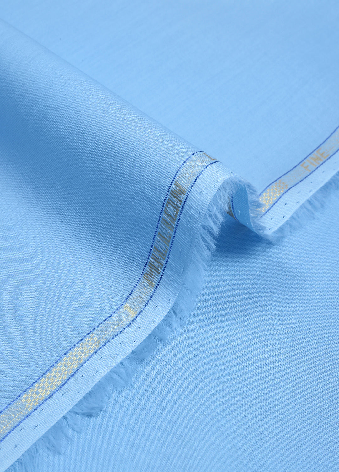 Million by Fabrich Unstitched Solids Cotton Lawn Kameez Shalwar Sky - Summer Collection