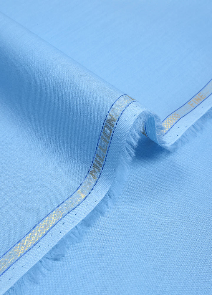 Million by Fabrich Unstitched Solids Cotton Lawn Kameez Shalwar Sky - Summer Collection