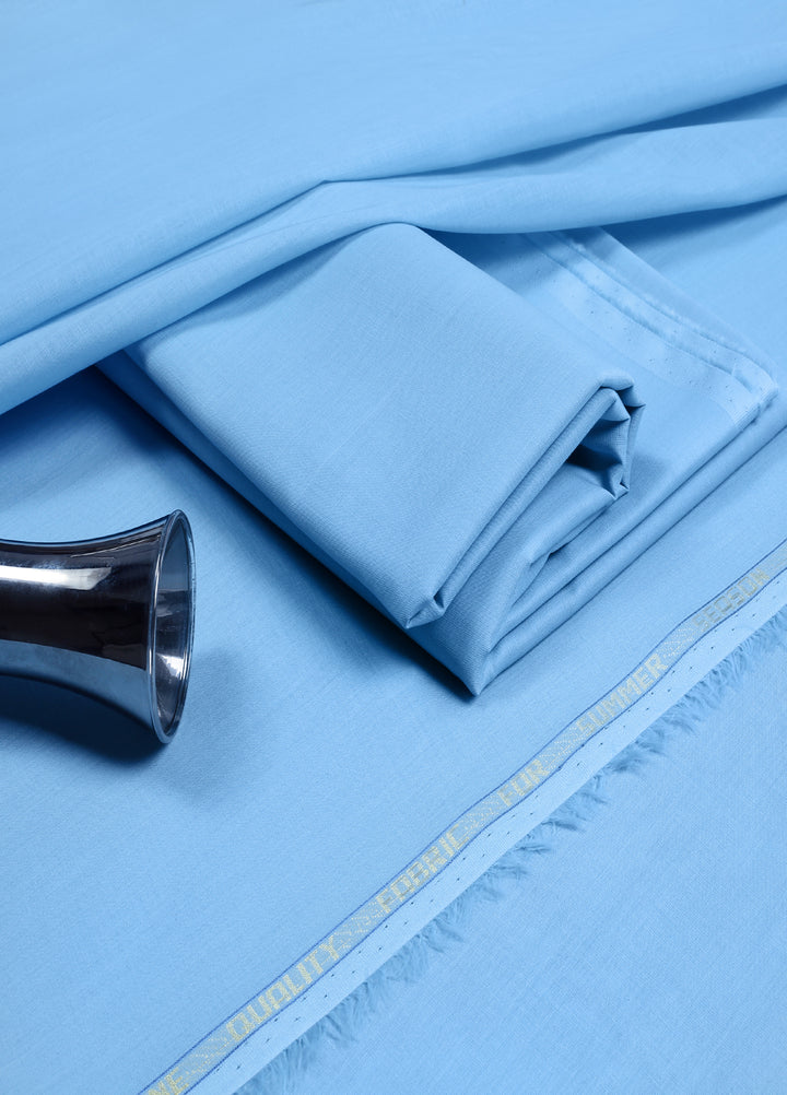 Million by Fabrich Unstitched Solids Cotton Lawn Kameez Shalwar Sky - Summer Collection