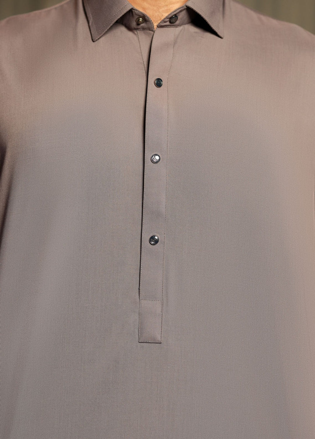 Gold Medal by Stitching Cotton Men RTW Solid Poly 2 Piece Suit Grey SMKS-138 - Casual Collection